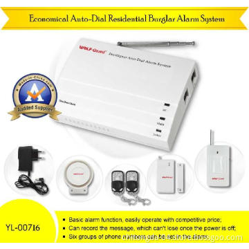 Auto-Dial Intruder Home Alarm System With Built-in Battery & SMS (YL-007I6)